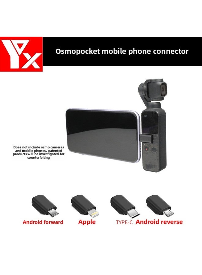 [YX] Pocket 2/Osmo Pocket Lingyan Mobile Phone Connector For Apple Plug-Color:For Apple Lightning Connector  - Image 2