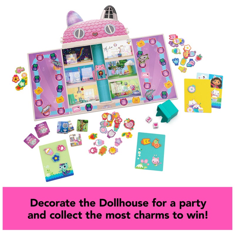 Spin Master Games, Gabby’s Dollhouse, Charming Collection Board Game for Kids & Family, 2-4 Players, for Ages 4 & Up - Image 3