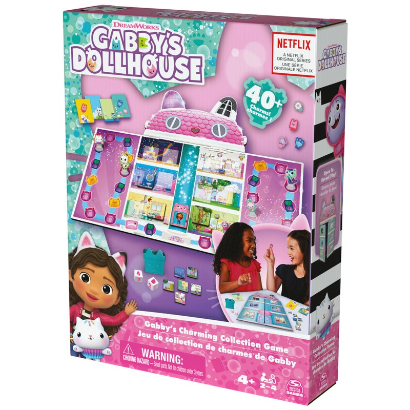 Spin Master Games, Gabby’s Dollhouse, Charming Collection Board Game for Kids & Family, 2-4 Players, for Ages 4 & Up - Image 4