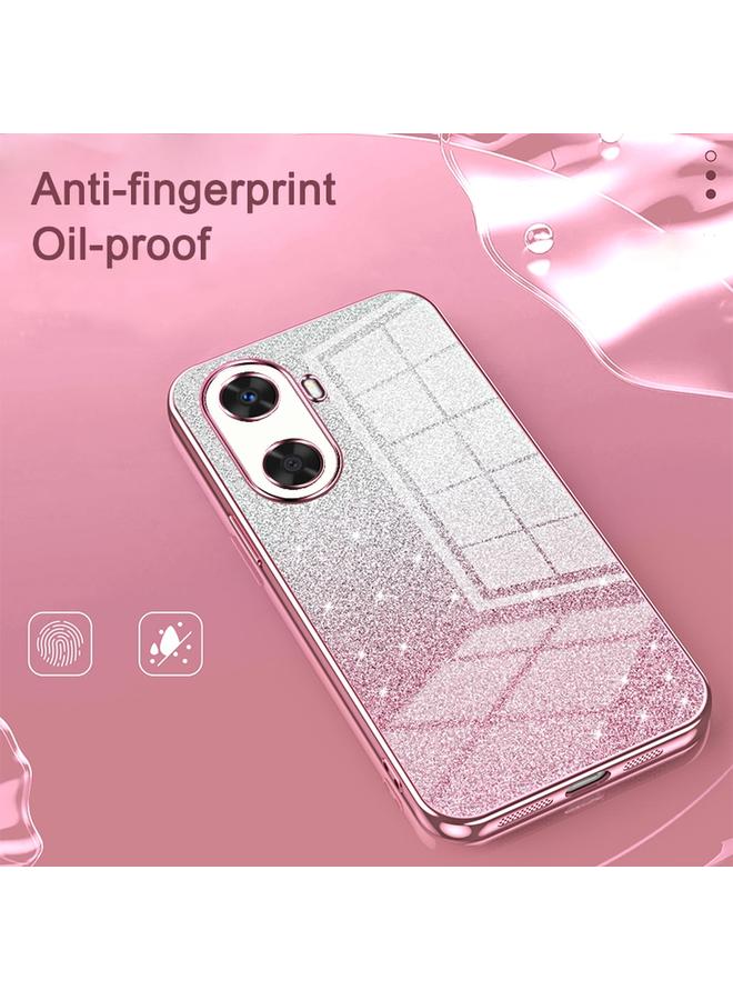 اس-توب جراب لهاتف Huawei nova 7، جراب هاتف مطلي بالكهرباء بلون مسحوق لامع متدرج - Image 4