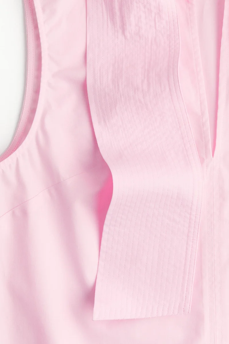 اتش اند ام بلوزة بياقة قابلة للربط