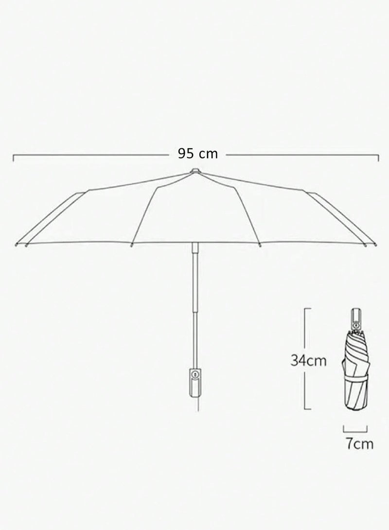 مظلة NT 1 قطعة سحرية أرجوانية قابلة للطي، تزهر في المطر والماء، مقاومة للرياح، للنساء والفتيات والتخييم والمشي لمسافات طويلة والسفر والمظلة ومظلة حماية من الأشعة فوق البنفسجية - Image 5