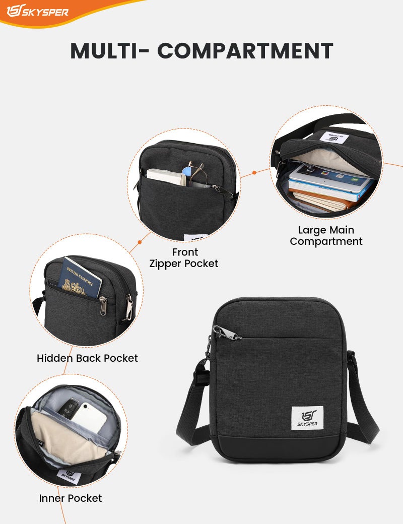 SKYSPER Small Anti Theft Crossbody Bag RFID MIni Sling Bag Travel Purse Small Shoulder Bag - Image 5