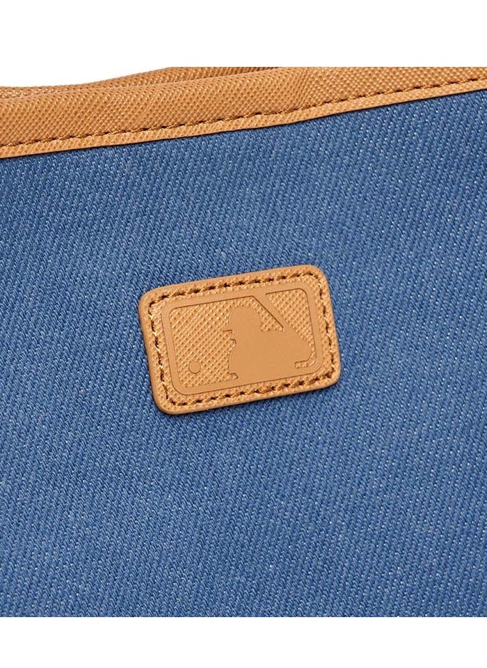MLB Basic Logo Canvas Bucket Bag New York Yankees Blue