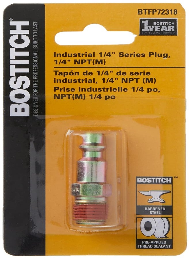 Bostitch BTFP72318 Industrial 1/4-Inch Series Plug - 1/4-Inch NPT Male Thread - Image 2