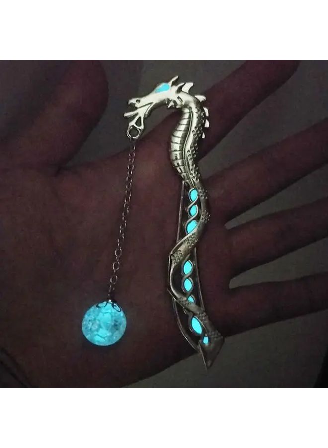 Luminous Dragon Bookmark Glows In The Dark Bronze Zinc Alloy Retro Novelty Gift For Book Lovers - Image 3
