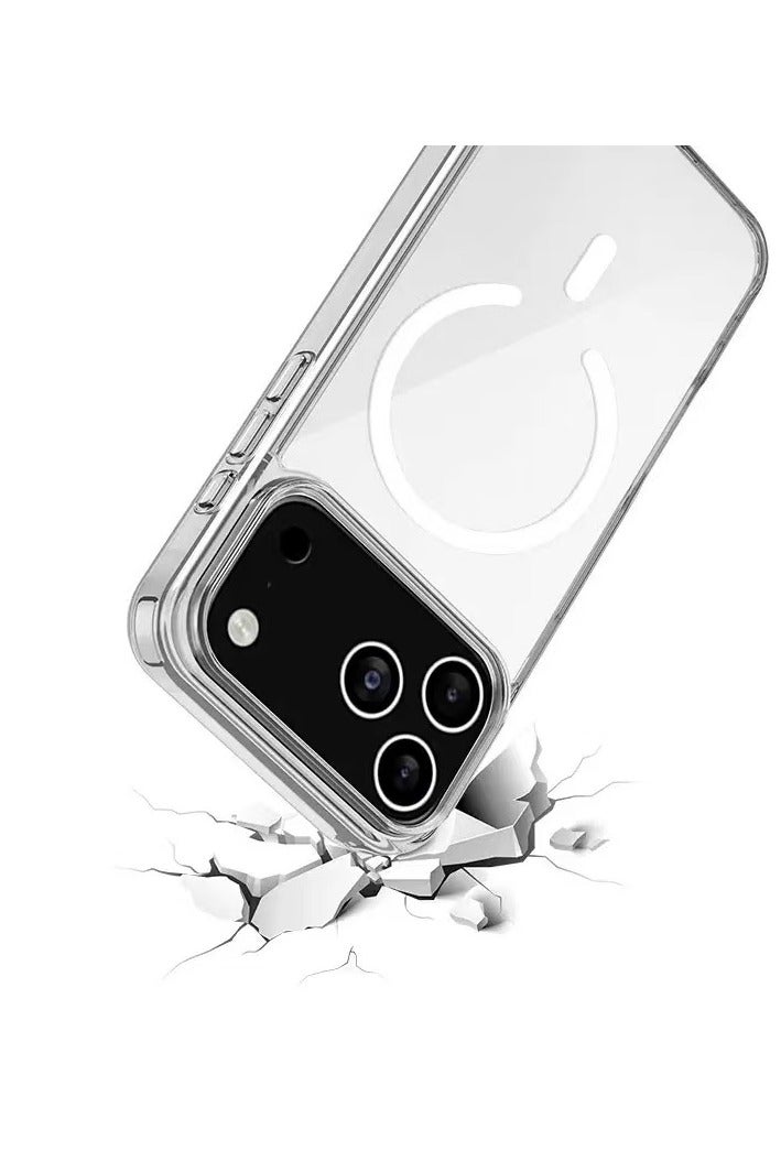 DKNG For iPhone 17 pro max Magsafe Case Transparent [N52 Strong Magnetism] iPhone 17pro max case is anti-yellow and scratch-resistant, ultra-thin, iphone17pro max 6.9 inch magnetic case transparent - Image 3