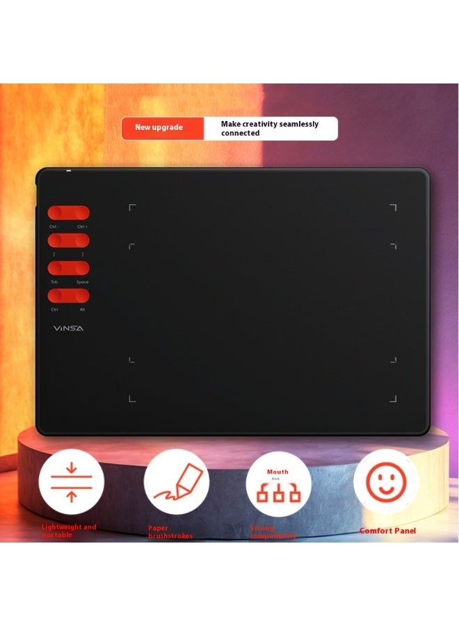 16,384-Level Pressure Sensitivity Writing Graphics Drawing Tablet, 5080 LPI High Precision  Pen Black + 330 PPS High-Speed Response, Professional Grade Pen Tablet Compatible with Windows/macOS/Android, Works with PS, SAI, Procreate - Image 5