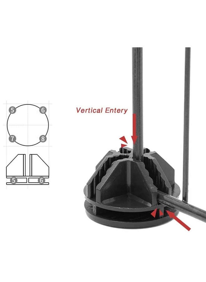 قفص للحيوانات الصغيرة، حظيرة لعب شفافة للحيوانات الأليفة، سياج تدريب داخلي/خارجي، سياج فناء محمول للأرانب والهامستر والشنشيلة والقنافذ - Image 3