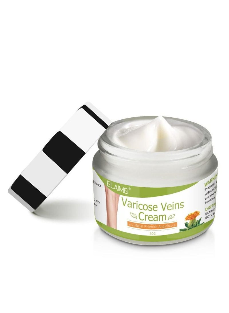 Elaimei Natural Ingredients Varicose Veins Vasculitis and Phlebitis Relief Cream 50 g - Image 2