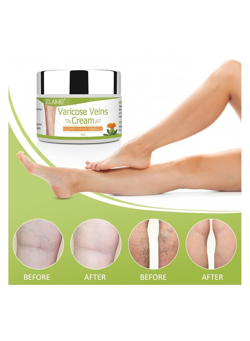 Elaimei Natural Ingredients Varicose Veins Vasculitis and Phlebitis Relief Cream 50 g - Image 5