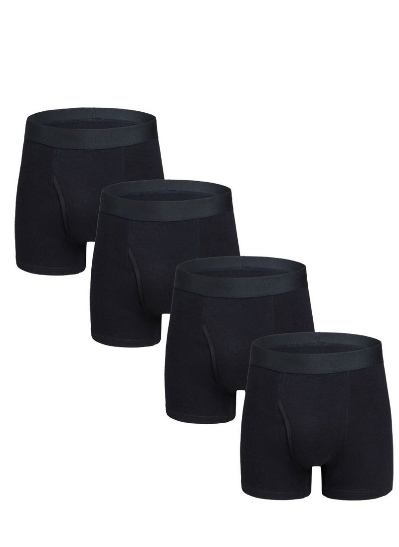 Loquat - 4PCS Men Breathable Underwear Boxers Sets - Image 1