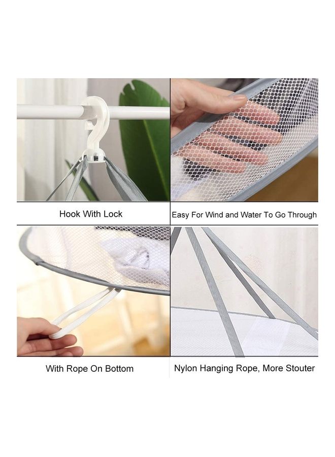 شبكة تجفيف معلقة وقابلة للطي رمادي - Image 5