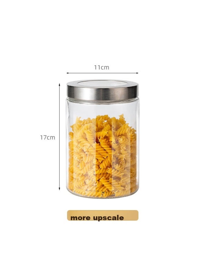 Scybe Glass Storage Jar, Food-grade Glass Container For Milk Powder, Tea, Kitchen Storage, Naji 1250ml - Image 1
