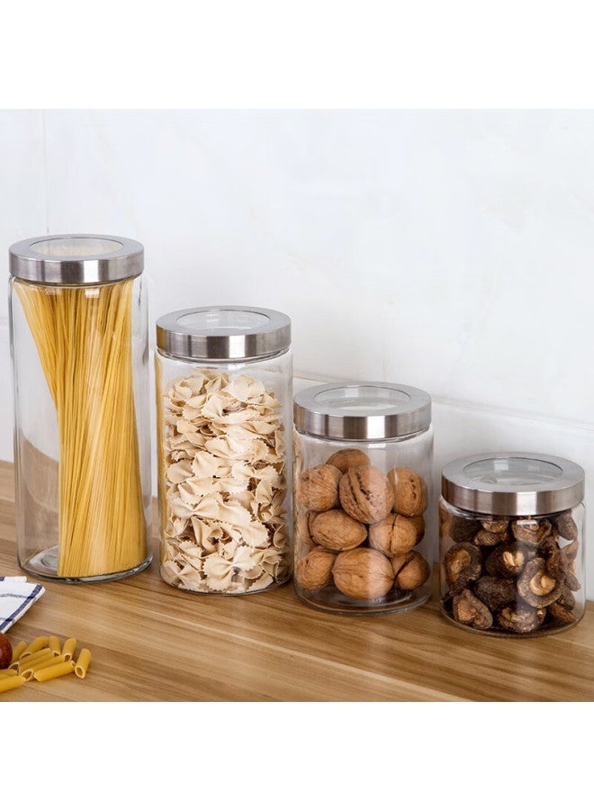 Scybe Glass Storage Jar, Food-grade Glass Container For Milk Powder, Tea, Kitchen Storage, Naji 1250ml - Image 3