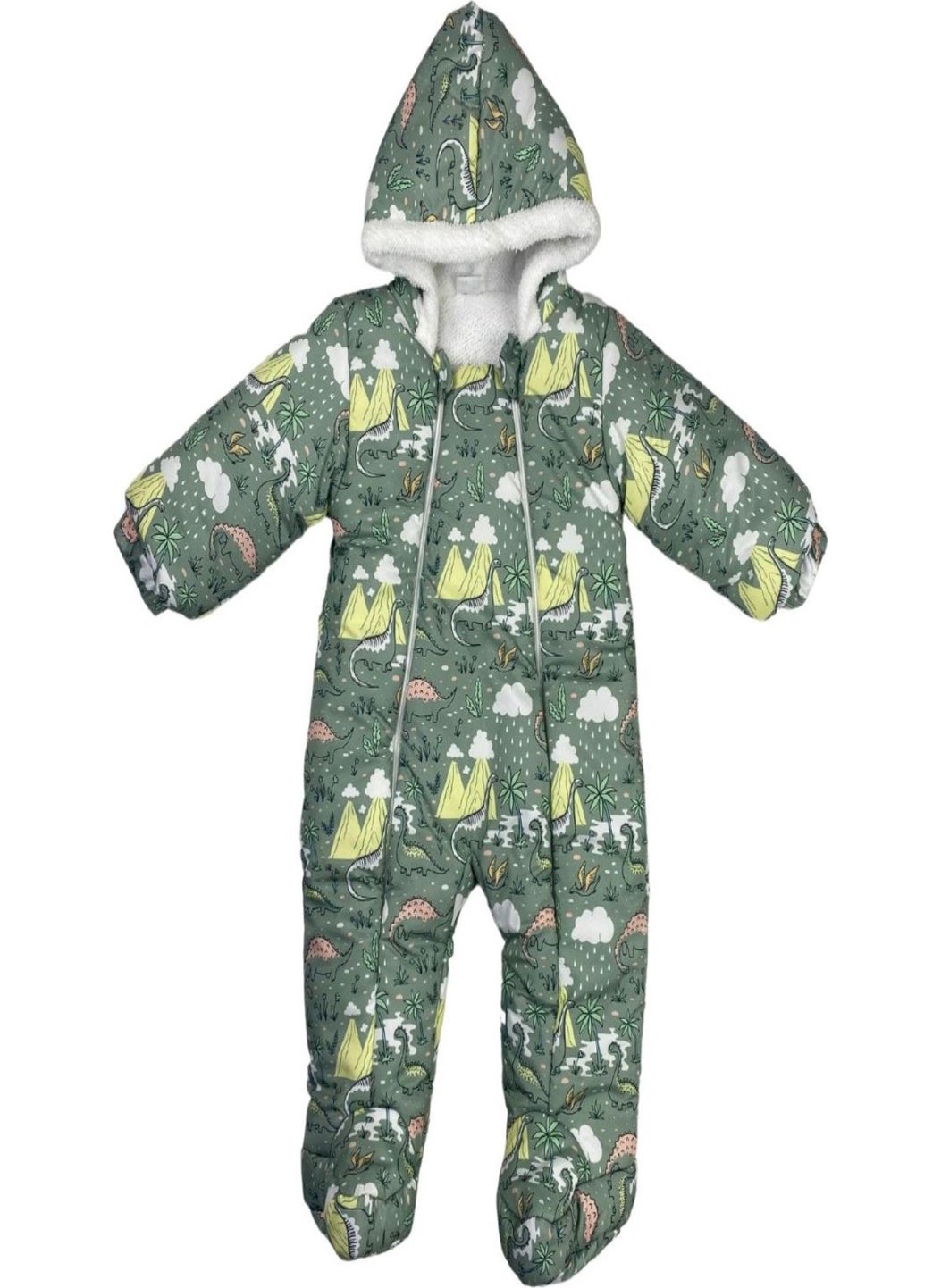 Podium Giyim Podium Clothing New Season Cute Dinosaur Palm Patterned Booties Welsoft Cosmonaut  - Image 1