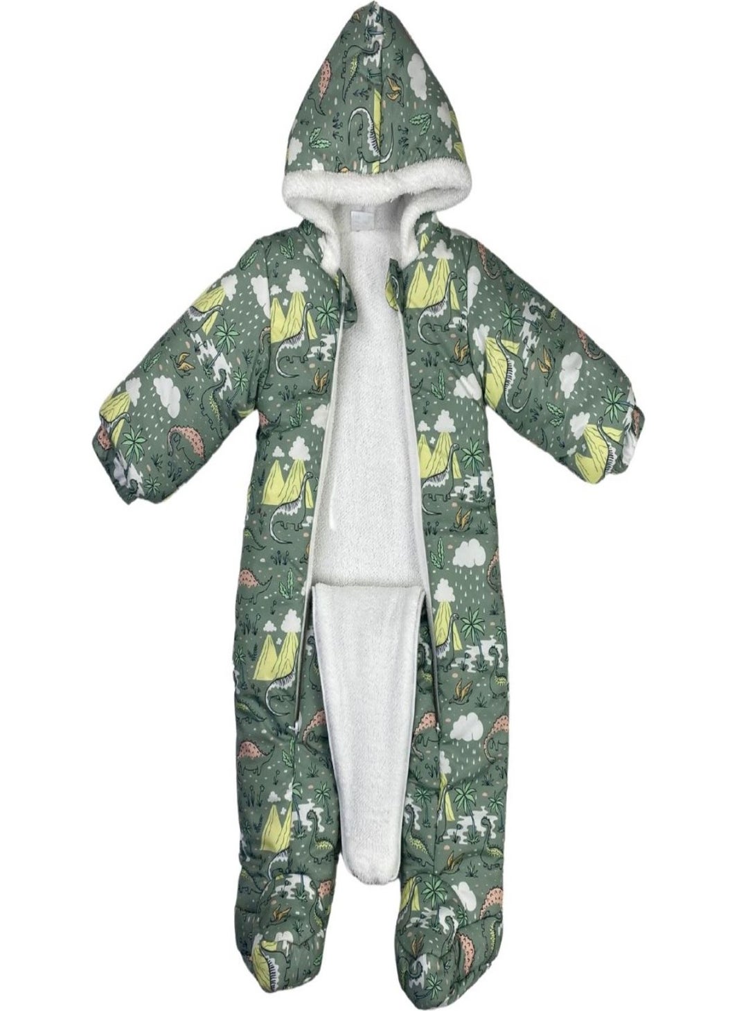 Podium Giyim Podium Clothing New Season Cute Dinosaur Palm Patterned Booties Welsoft Cosmonaut  - Image 2