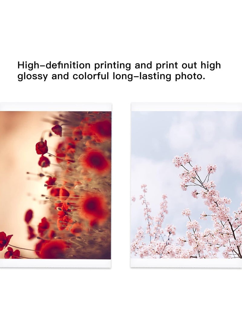 HPRT Printer Supplies，HPRT Photo Printer Supplies Set Color Ink Cartridge & 54 Sheets Photo Paper 4x6 Inch Compatible with CP4000L Portable Color Photo Printer - Image 4