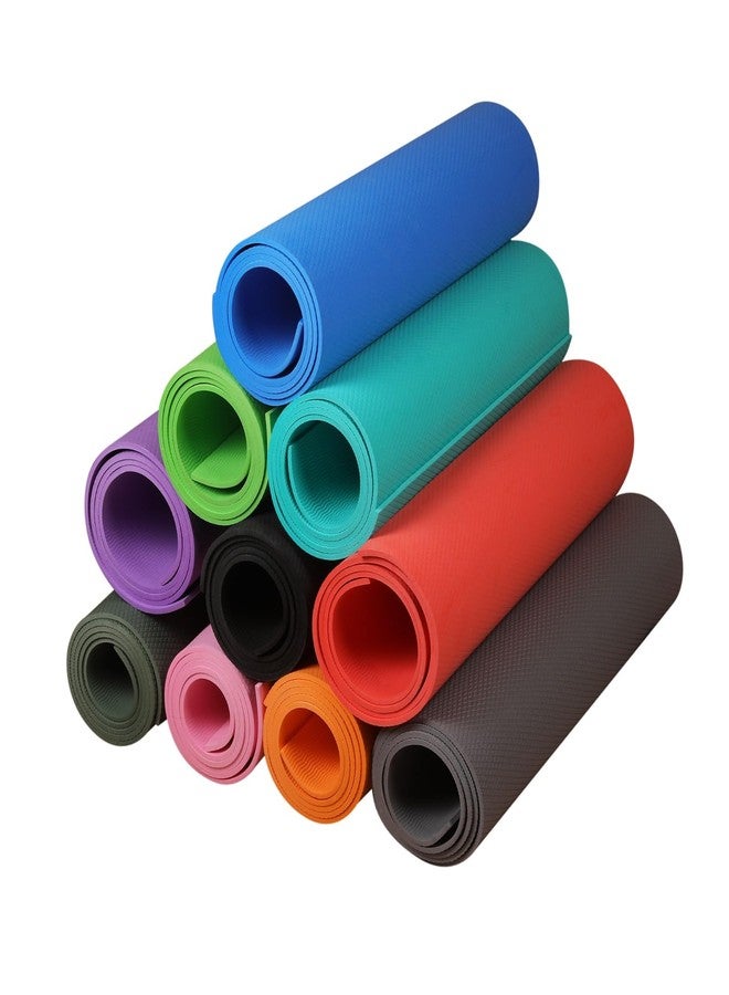 ANCS Yoga Mat with 6MM for Yoga Exercise with 6mm Thickness, Anti-Slip Yoga Mat - Image 1