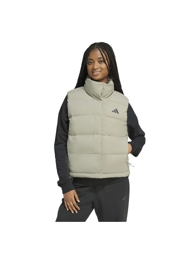 Adidas Adidas W Helionic Vest Green Jacket (Down) Jackets For Women