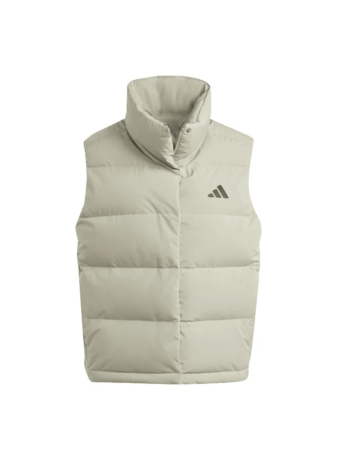 Adidas Adidas W Helionic Vest Green Jacket (Down) Jackets For Women