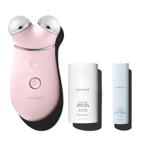 NUFACE Trinity Skin Tightening Face Lift Device Microcurrent Facial Sculpting Tool to Contour 3 Frequencies Supports Lymphatic Drainage Activator Gel Sandy Rose - Image 1