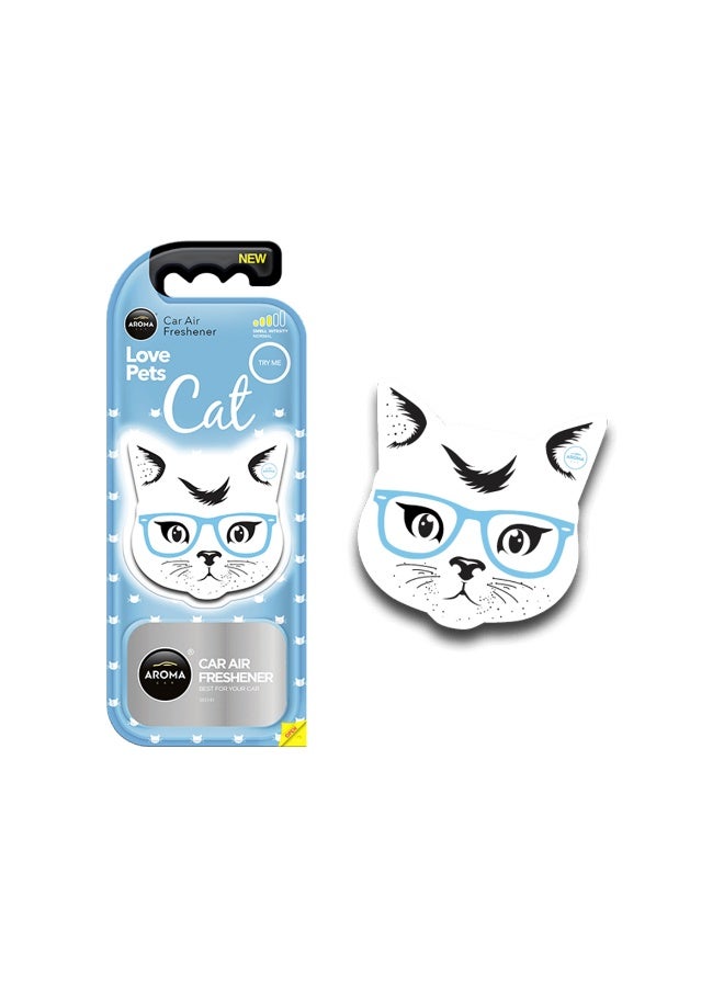 AROMA CAR Love Pets Cat Air Freshener - "Ocean Calm" Fragrance - Stylish Car Vent Perfume with Sleek Aesthetic Design, Spill Proof, and Long-Lasting Scent (10.5g) - Image 3