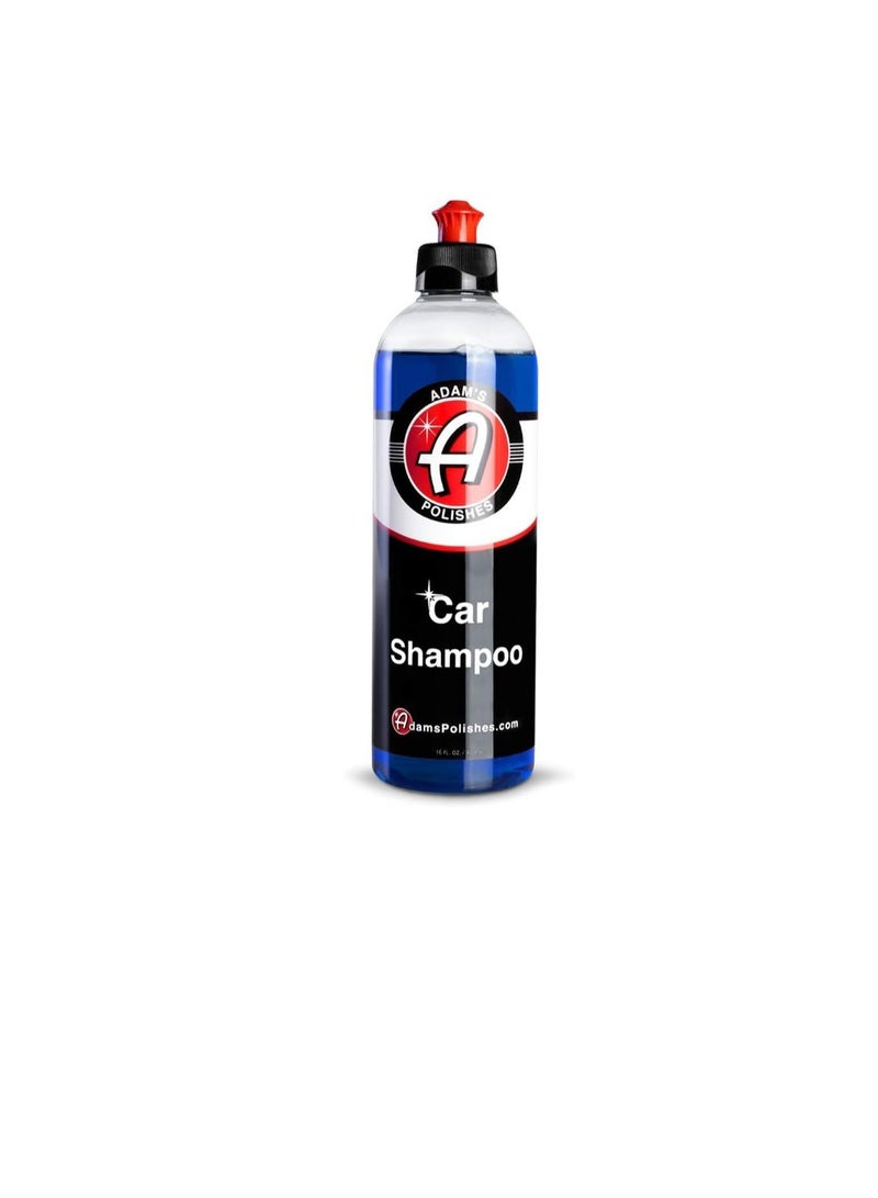 Adam's Polishes Adam's Car Wash Shampoo 16 fl.oz pH Best Car Wash Soap For Snow Foam Cannon or Gun Car Soap Wash For Pressure Washer And 5 Gallon Bucket Powerful Safe Spot Free Cleaning Liquid Auto Detergent  - Image 1