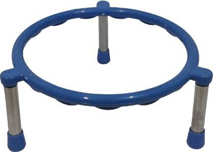 SHRIYAM CRAFTS Ring MatkaPot Stands with Stainless Steel Legs plastic blue pack of 10 - Image 2