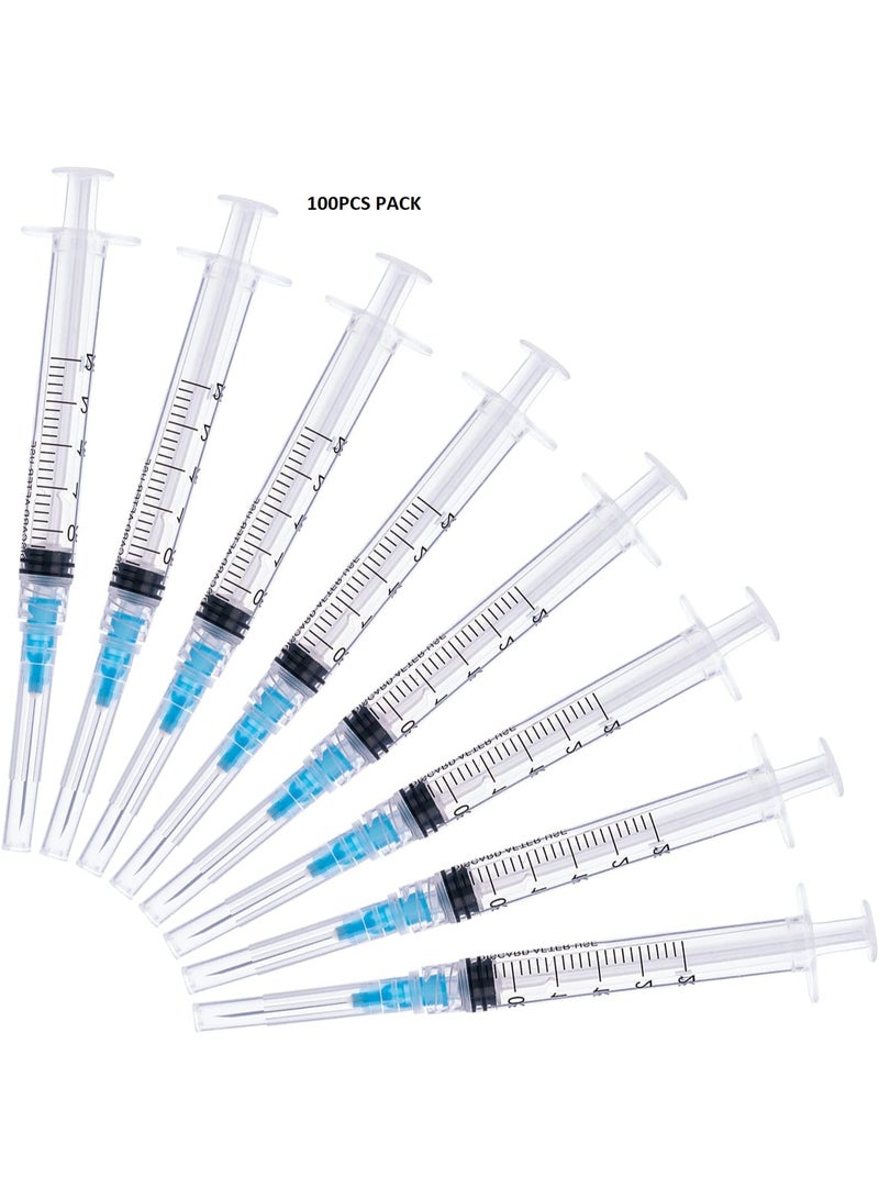 ميديكس محقنة للاستخدام مرة واحدة 3 مل 23 جرام 1 بوصة عالية الجودة مع قفل لور 100 قطعة - Image 1