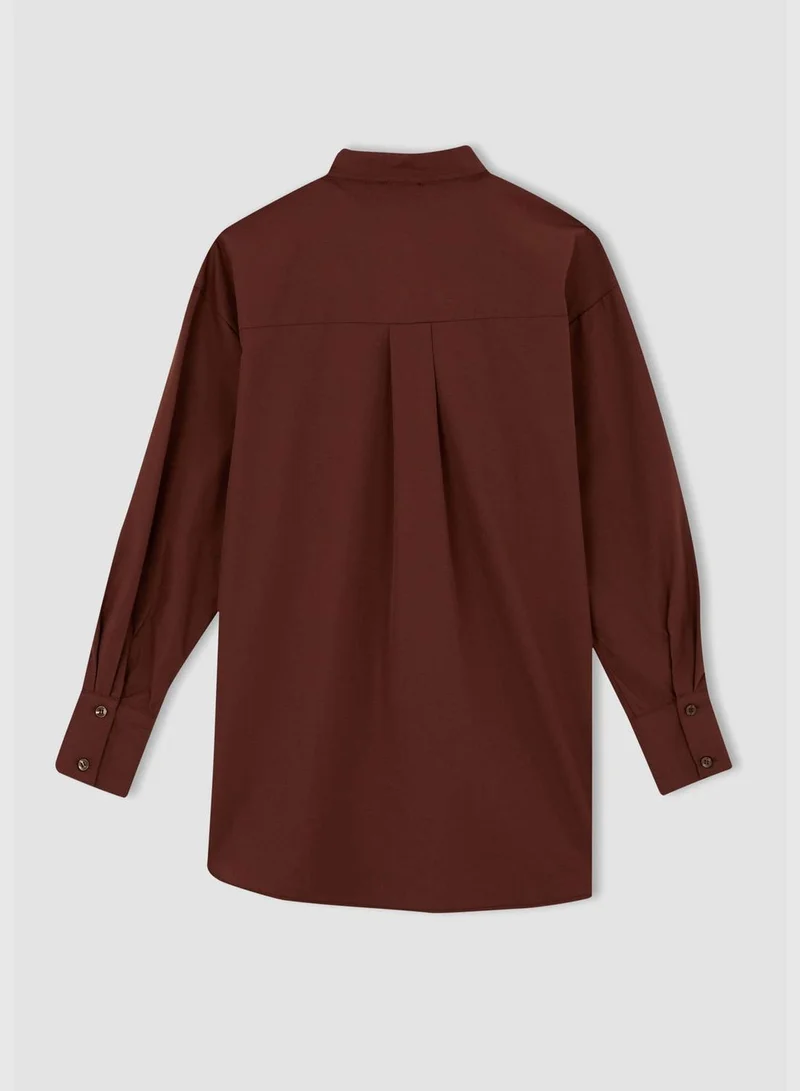 DeFacto Woman Regular Fit Woven Long Sleeve Tunic