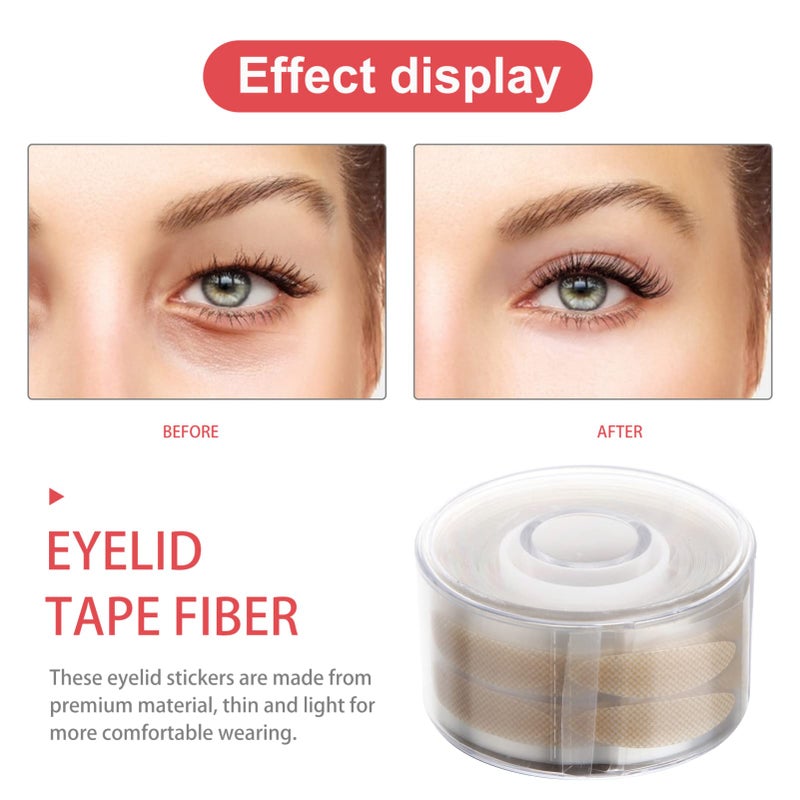 Beaupretty 600pcs Makeup Breathable Eyelid Tape Adhesive Invisible Double Eyelid Tape Stickers for Hooded, Droopy, Uneven, Mono- eyelids (Mesh Pattern L) - Image 3