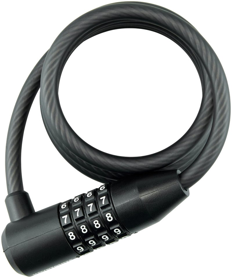 Kryptonite Kryptoflex 815 8Mm Combo Cable Bicycle Lock  Black  8Mm X 152Cm - Image 1