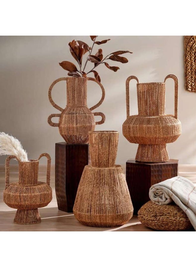 Pan Home Natural Jute Vase with Two Handles - Image 3
