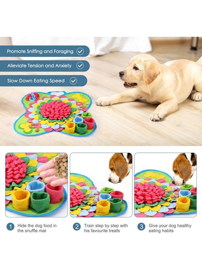 Ankilo Newest Snuffle Mat For Dogs, 20'' X 20'' Dog Feeding Mat For Smell Training Slow Eating, Dog Puzzle Mat, Dog Interaction Toys For Stress Release, For Small Medium Large Dogs - Image 5