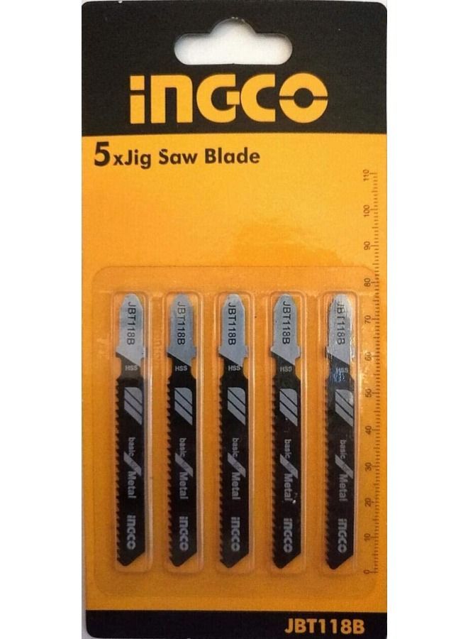 INGCO Metal Jig Saw Blade 5 Pieces 