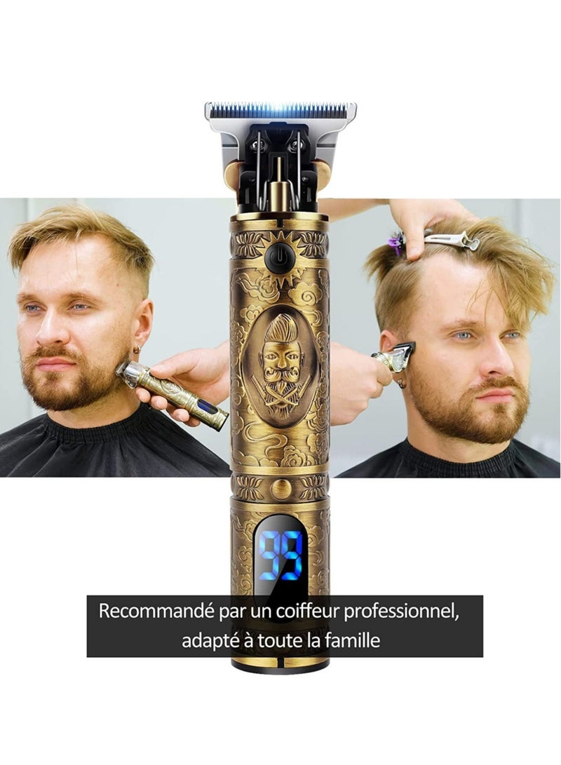 Pick N CLick Professional Men’s Hair Trimmer, Long Hair Trimmer, Beard Trimmer, Cordless Hair Trimmer, Rechargeable, LED Display, Beard Trimmer for Men and Hairdressers. - Image 3