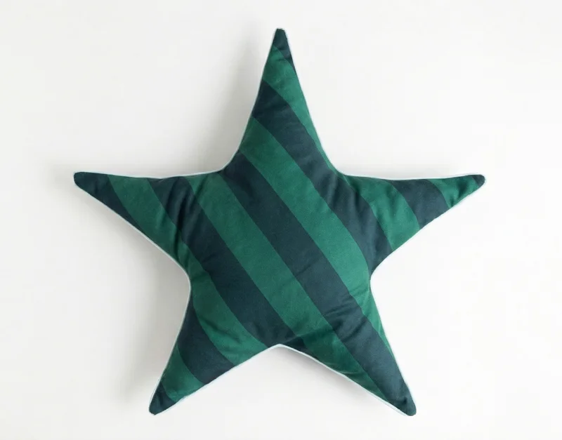 FILLE A FILLE Striped Star Pillow