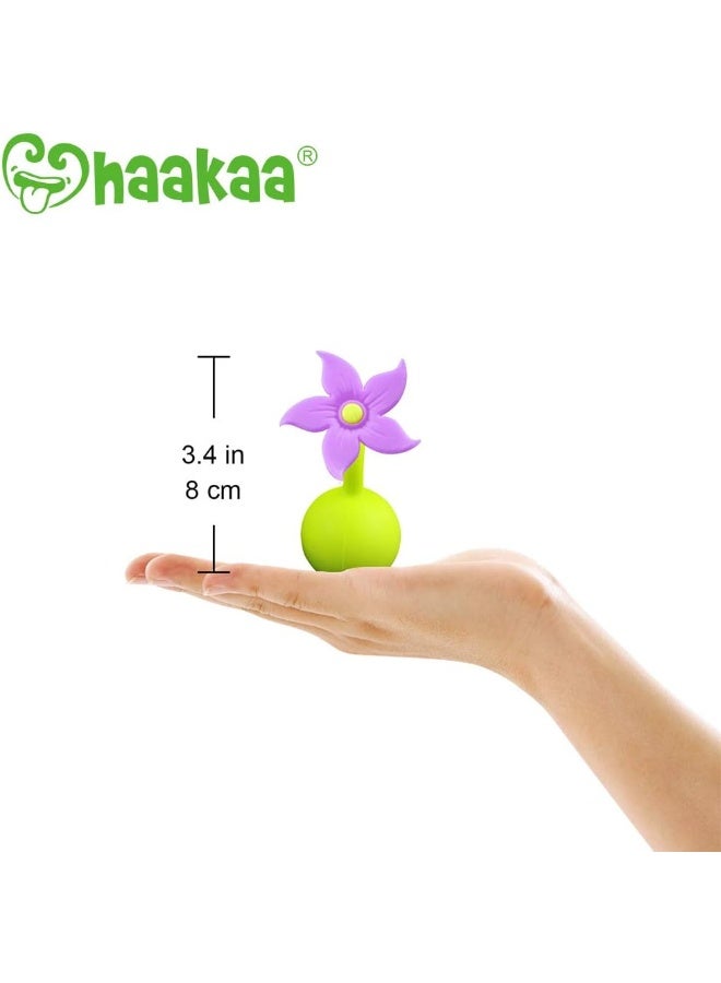 Haakaa Silicone Breast Pump Flower Stopper - Image 5