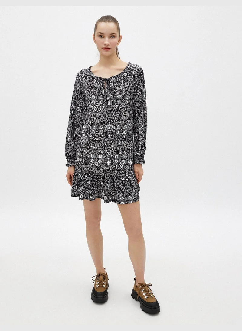 KOTON Floral Print Mini Dress
