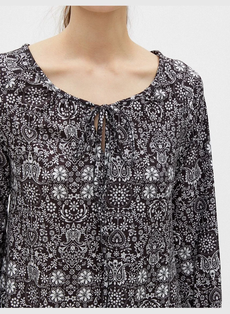 KOTON Floral Print Mini Dress
