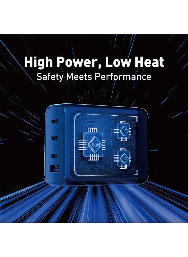 جودا شاحن سطح مكتب سريع JODA Voltix 65W GaN – مركز شحن USB 4 منافذ لشحن سريع ⚡ | شاحن سريع عالمي للهواتف، أجهزة اللابتوب، الأجهزة اللوحية، وأكثر 🔌📱💻 | تقنية GaN لتوصيل طاقة فعّالة - Image 4