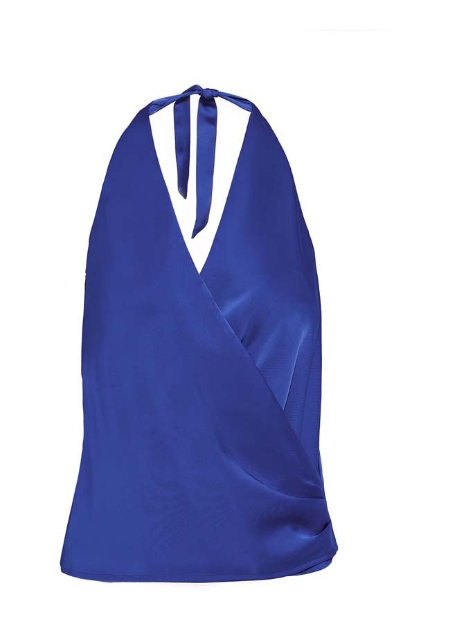 BSB Wrap satin blouse - Image 2