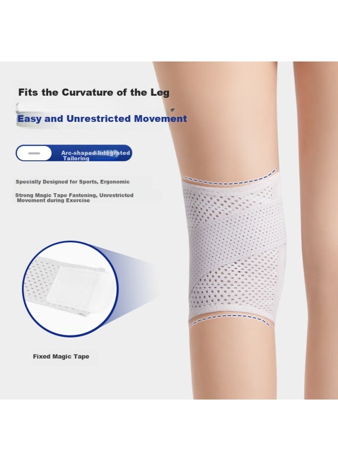 Galvaran Knee Brace For Men And Women, Patella Protector For Joint Sports, Knee Support For Meniscus Injury, Running Gear With White Xl - Image 3