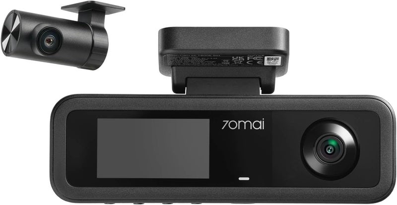 70mai Dash Cam T400 Set - Three-Channel Supercapacitor HDR 1440P with Built-in GPS and Voice Control - Image 1