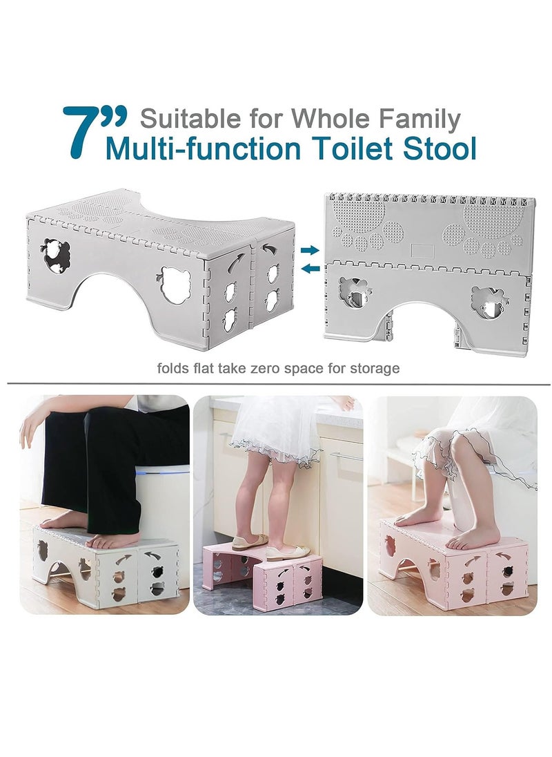 Portable Foldable Toilet Stool, Healthy Squatting Posture Stool, Travel Foot Stool, Under Desk Footrest, Step Stool Booster with Anti-Slip Feet   for Home Office Toilet Travel - pzsku/Z59E55DF1174257CD8A49Z/45/_/1721642662/d383da95-486f-4f92-a591-3c5c2e5d8d66