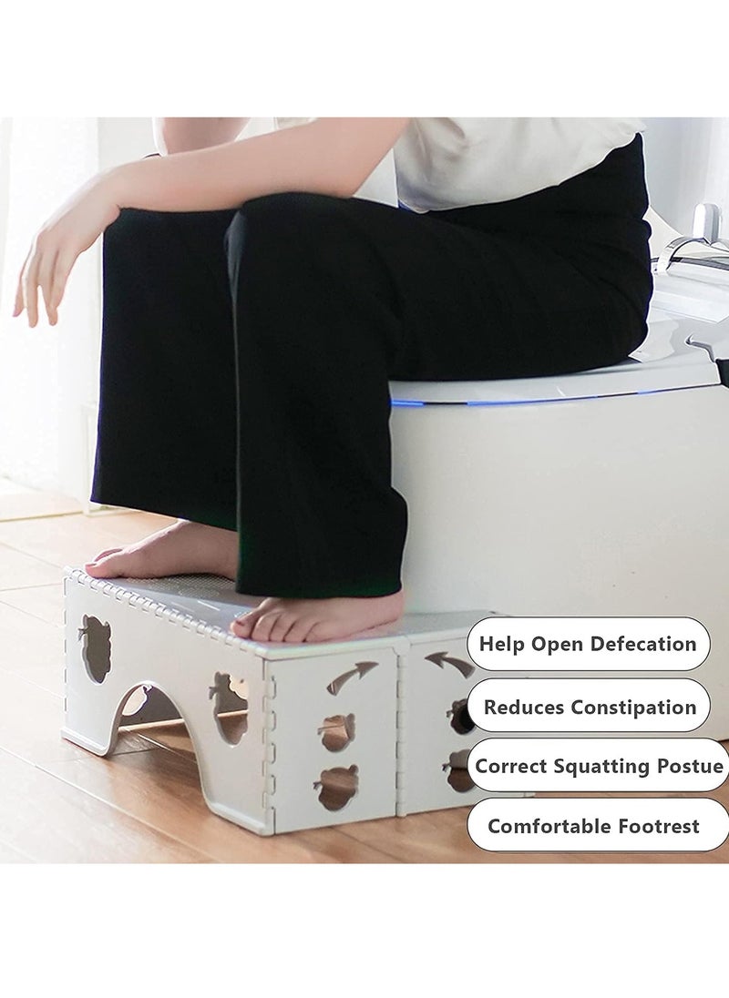 Portable Foldable Toilet Stool, Healthy Squatting Posture Stool, Travel Foot Stool, Under Desk Footrest, Step Stool Booster with Anti-Slip Feet   for Home Office Toilet Travel - pzsku/Z59E55DF1174257CD8A49Z/45/_/1721642673/cd6eac4e-4eee-45c2-aa21-2c1ca8bf353e