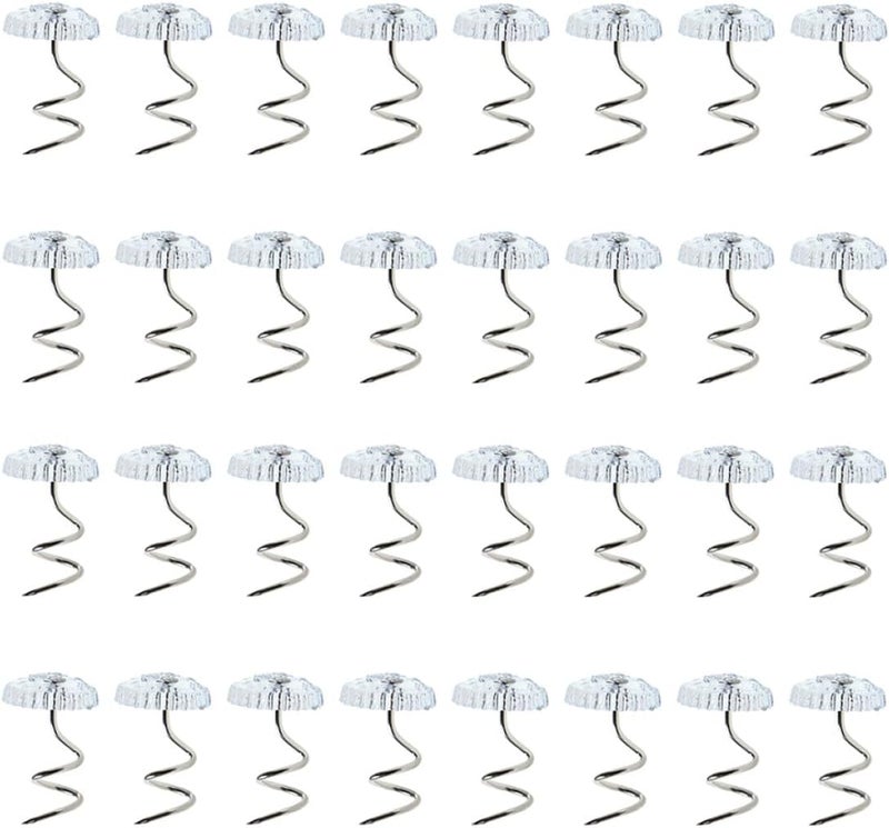 Worldwide simple practical design 60pcs Spiral Push Pins Bed Skirt Pins Bed Sheet Clips Non-Slip Fasteners for Upholstery Slipcovers Dust Ruffle Foldable Multi-demand compliant quality KSA market popular practical build New residential zone delivery Fast intercity distribution Budget friendly sizing alternatives All territory compatible build High precision lightweight material Dust tight seal Workday cycle fulfillment Narrow & wide space compatible Low wear optimized build Local licensed courier Economical upgraded quality Universal design Natural tone color options Market diverse application fit Easy hand assemble compatible Upgraded simple practical design Gulf climate tested upgraded quality Slow wear optimized quality Regular scheduled transit Treated anti-rust metal Flat working surface - Image 1