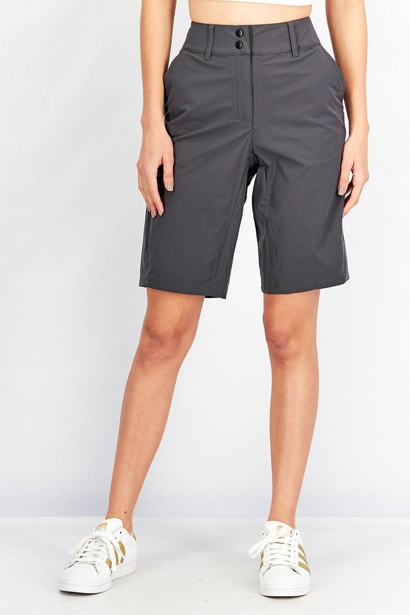 Tchibo Women Sportswear Fit Cycling And Hiking Shorts, Grey - Image 1