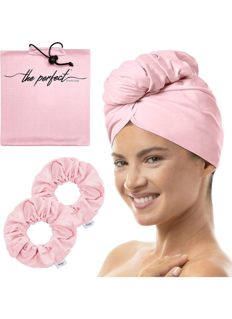 THE PERFECT HAIRCARE - THE PERFECT HAIRCARE Microfiber Hair Towel Wrap  2 Smooth Large Hair Drying Tie for Wet Hair  AntiFrizz Gentle Absorbent Hair Scrunchies or Face Washing Wristband - Image 1
